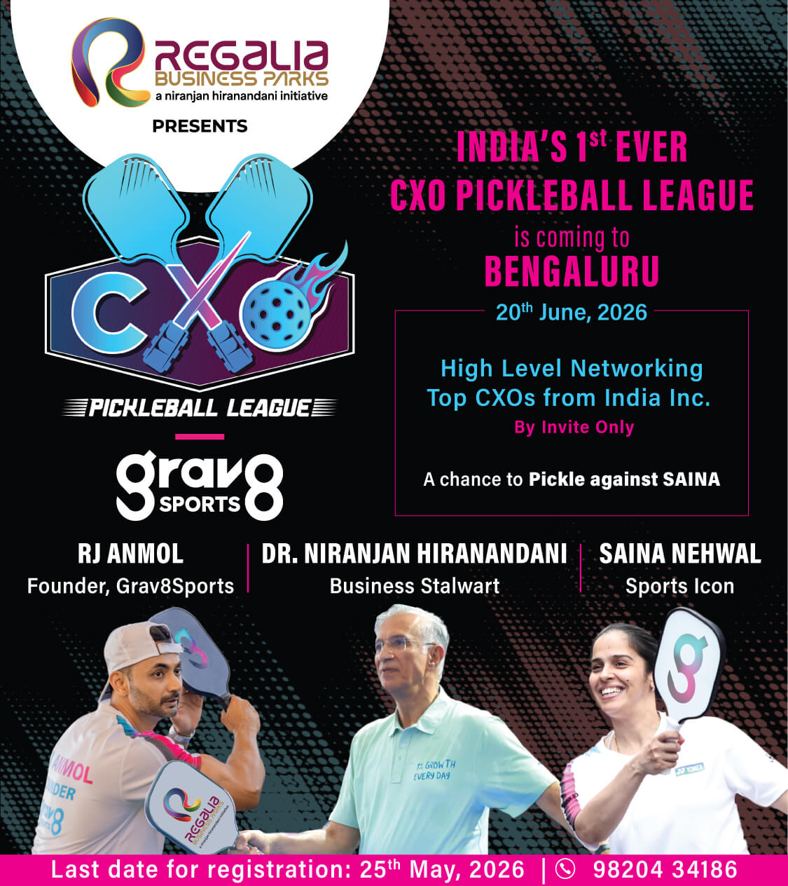 India's 1st Ever CXO Pickleball League is coming to Bangalore